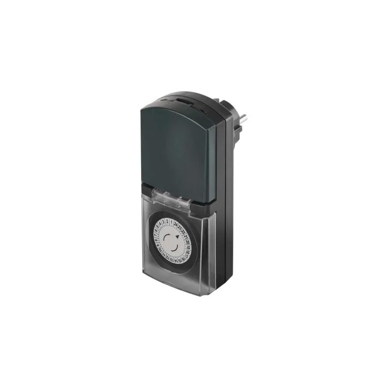 Spínací hodiny se zásuvk. černé IP44 P5508N Emos
