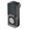 Spínací hodiny se zásuvk. černé IP44 P5508N Emos