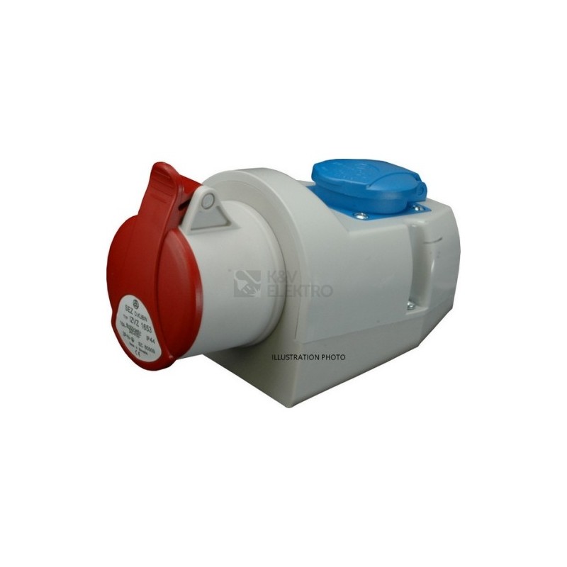 SEZ Zásuvka IZVZ 3243/1x240V šikmá