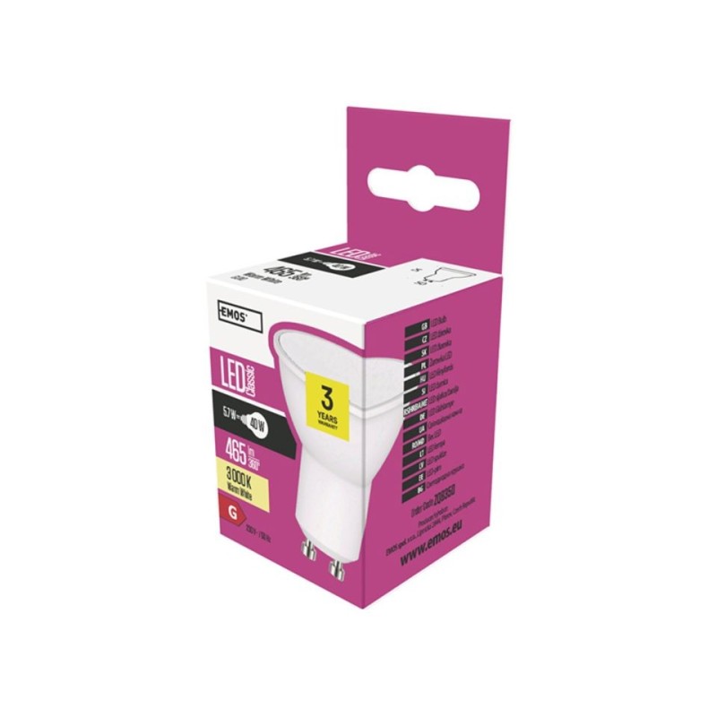 Žárovka LED 5W GU10 MR16 550lm NW