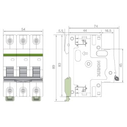 Jistič NOARK 20A 3P Ex9BN C