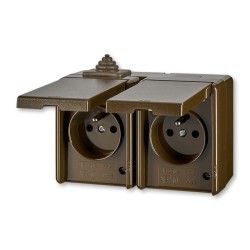 Zásuvka 5518-2029 H IP44 2x