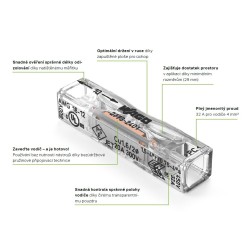 Svorka WAGO 2773-2401 spojka 4mm2 plný vodič