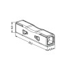 Svorka WAGO 2773-2401 spojka 4mm2 plný vodič