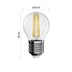 Žárovka LED 3,4W MINI GL E27 FLM 470lm NW